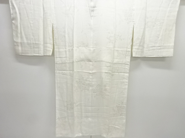 JAPANESE KIMONO / HITOE JUBAN / WOVEN STREAM WATER & PLANT 